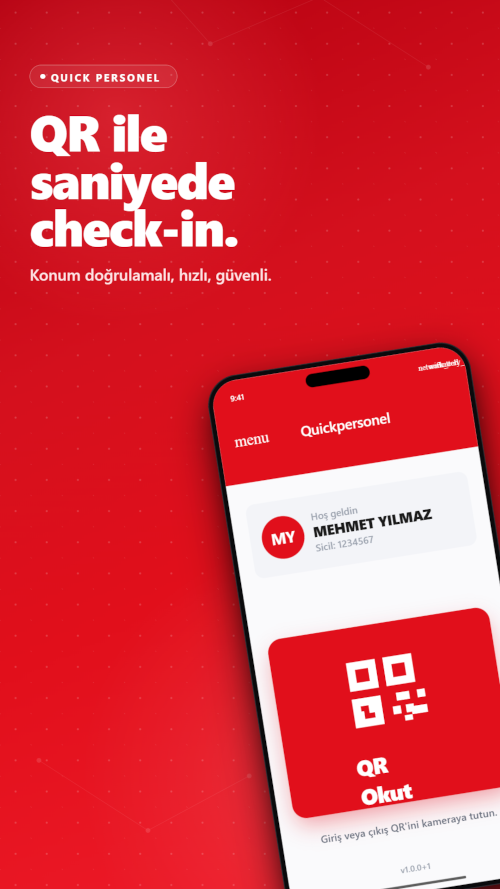 QR ile saniyede check-in